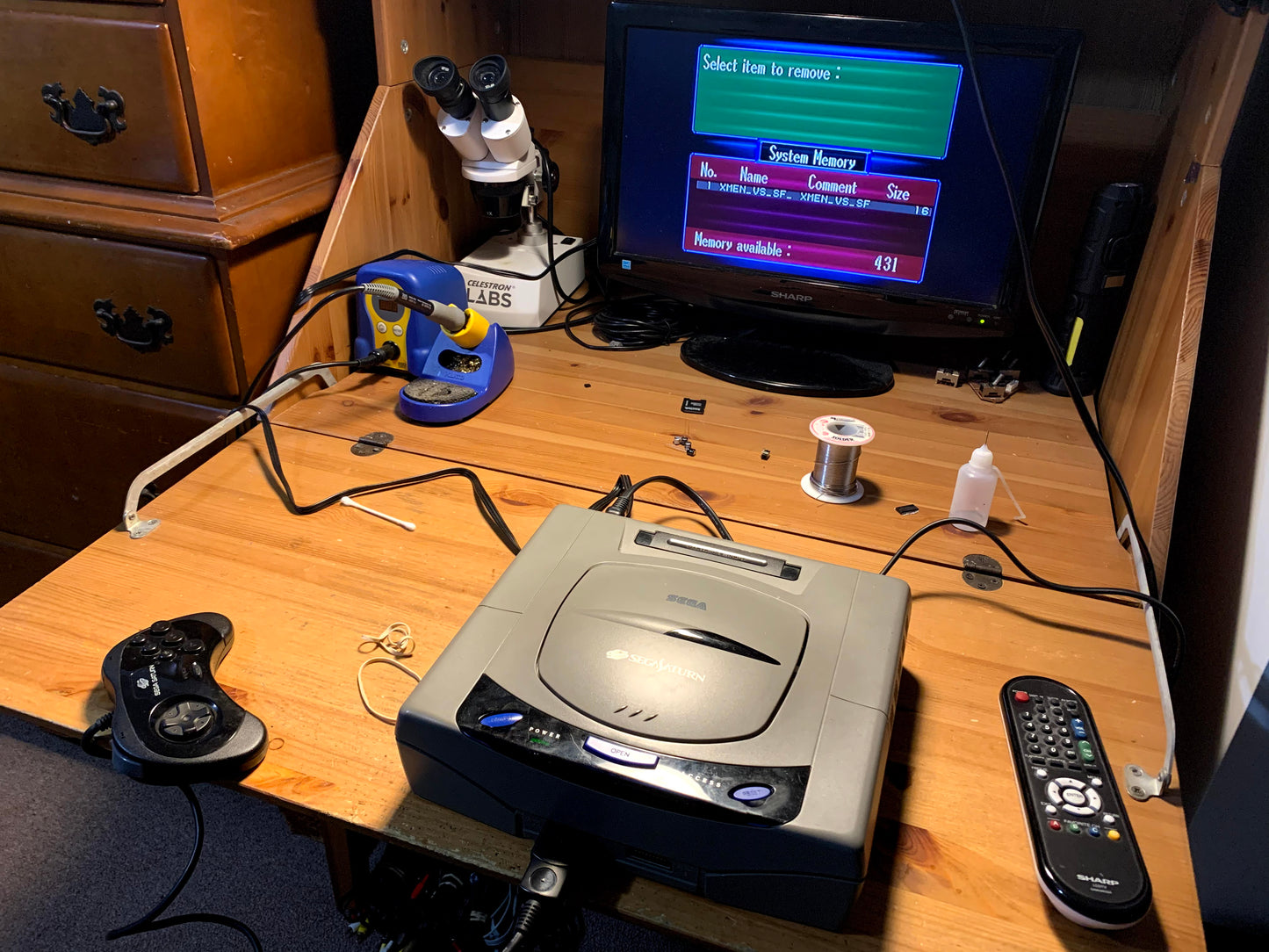Sega Saturn FRAM Mod