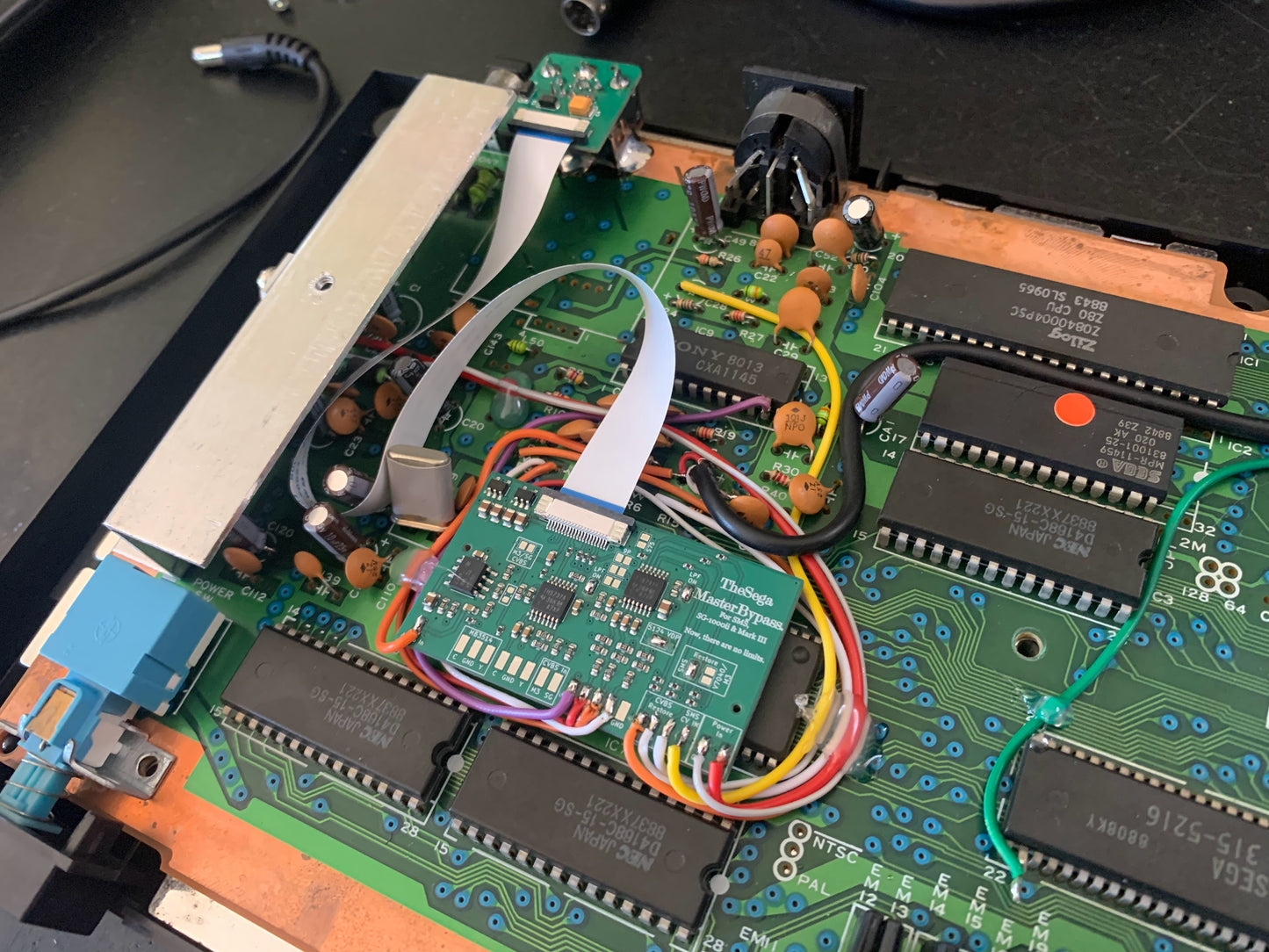 Master System Model 1, Model 2, or Mark III RGB Bypass