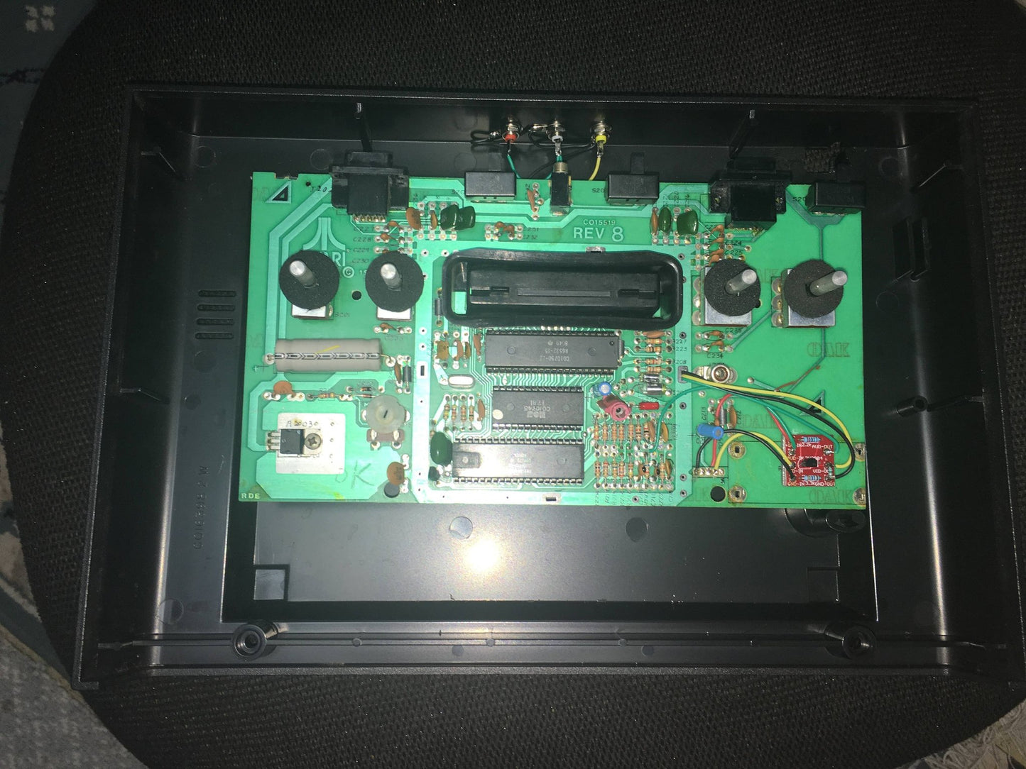 Atari 2600 Console with Composite Video Installed