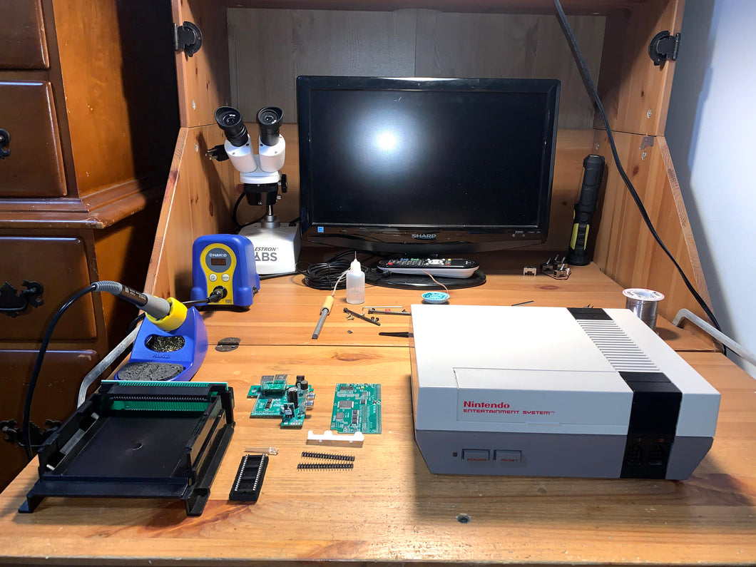 NES Console with NESRGB Installed