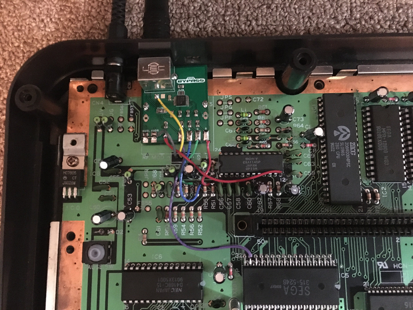 Master System Model 1 or 2 RGB Bypass