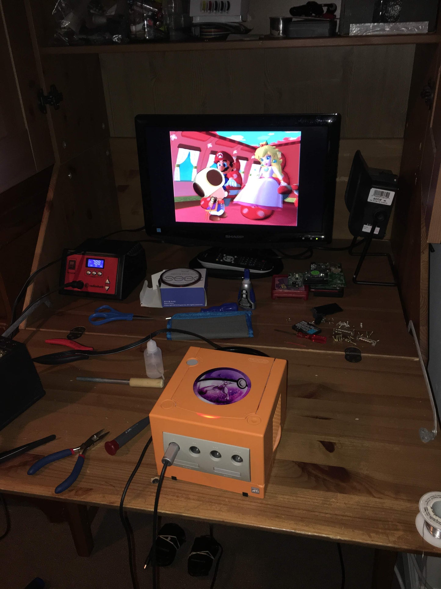 GameCube Xeno Mod Chip Install